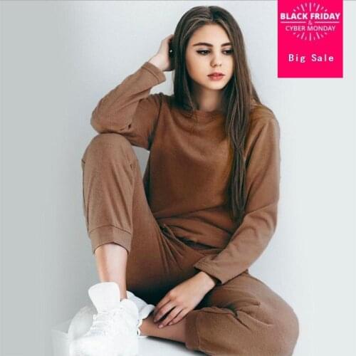 2020 Fashion brand cotton tops + pants Suit package hip pants with elastic waist 2 two Piece sets wj1714 wholesale dropship