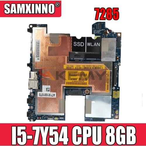 Akemy For DELL Latitude 7285 laptop motherboard mainboard TPY66 LA-E441P with I5-7Y54 CPU 8GB RAM 7285 motherboard test 100% ok