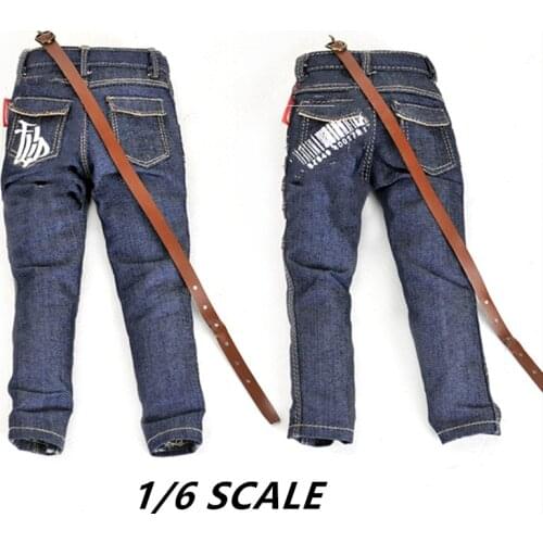 1/6 Scale Male Classic Jeans for 12 inches Action Figure Body Dressup Accessories Mini Soldier Military Model Modified Clothes