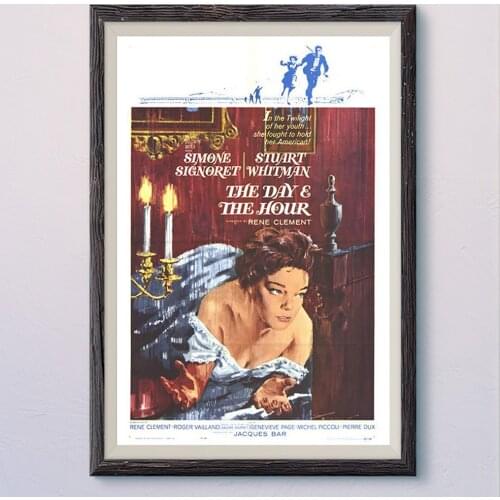 N399 THE DAY AND THE HOUR Vintage Classic Movie Wall Silk Cloth HD Poster Art Home Decoration Gift