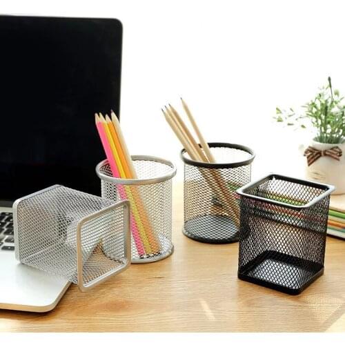 Desktop Pen Holder Office School Storage Case Pen holder Office Organizer Pencil Stationery Container Office Supplies