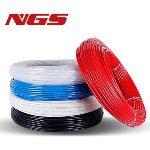 High Temperature Pressure Resistant Nylon PA Tube Pneumatic Air Pipe PA6 For Oil Lubrication System Black 4mm 6mm 8mm Tubing