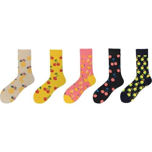 5Pairs New Fashion 100% Cotton Mens Socks Set Big Size 36-44 Thick Autumn Winter Breathable Men Socks with 3D Diamond Pattern