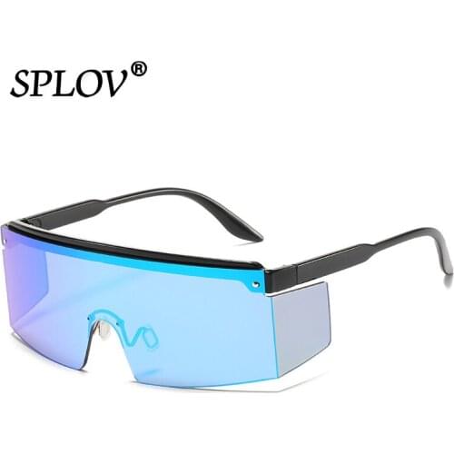 New Oversize Outdoor Sunglasses for Men Women One Piece Windproof Shades Wrap design Mirror Lens Driving Sun Glasses Ins Eyewear