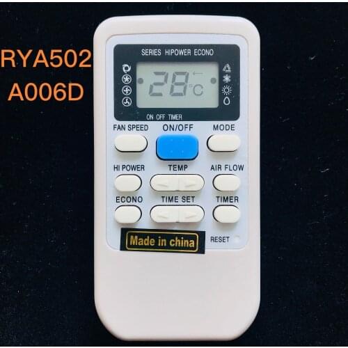New Air Conditioning Remote Controller RYA502A006D RKS502A502 RYA502A006 RYD502A006F RYD502A006A RKS502A503 For Mitsubishi