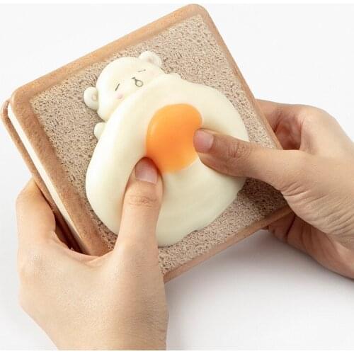 Creative Notebook Egg Bear Handbook Paper Decompression Book Bread Agenda Journey Diary School Supplies Stationary Note Books