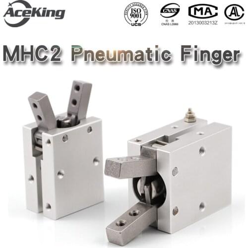 Finger cylinder mhc2-10d-16d-20d-25d fulcrum open and closed pneumatic clamping claw cylinder figure-eight clamping claw