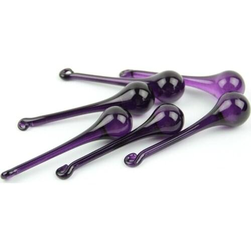 16x60mm/20x80mm Dark Purple Crystal Glass Prism Raindrops Modern Chandelier Pendants Lighting Parts For Home Decoration