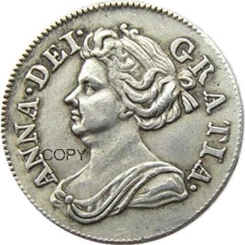 Queen Anne 4 Pence 1710 beautiful 301 years old Silver Plated Copy Coin