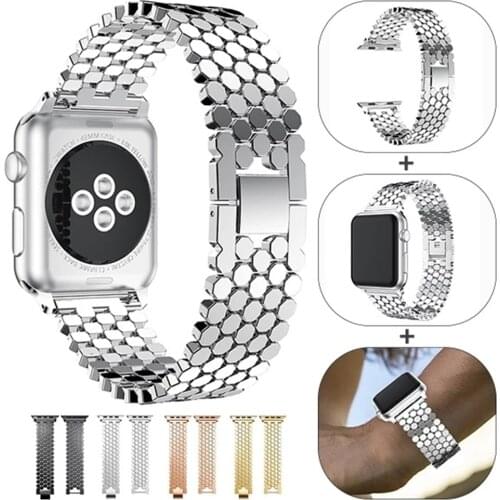 Stainless Steel strap For apple watch 6 se band 44mm 40mm iwatch series replacement bracelet for iWatch 5 4 3 42mm 38mm bands