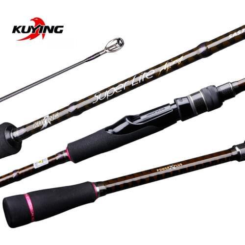 KUYING SUPERLITE Ajing 2.28m 7'6" 2.58m 8'6" Spinning Casting Lure Fishing Rod Stick Cane Pole Super Fast Action Bottom Water
