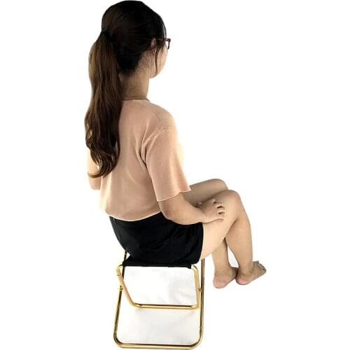 Aluminum Alloy Sketching Chair Foldable Fishing Stool Outdoor T-back Chair With Backrest For Outdoor Camping Fishing