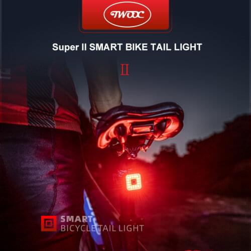 SoRider Bicycle Smart Taillight Intelligent Sensor Brake Light Road Bike MTB Waterproof Rear Tail Lights