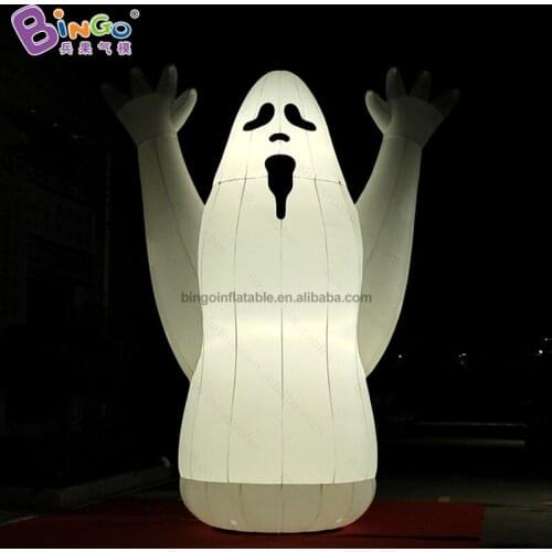 Factory Price inflatable White ghost with 5mh halloween LED lighting blow up ghost halloween model toy lamp