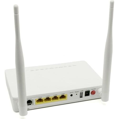 10pcs Z T E ONU F660 V8.0 1GE+3FE+1TEL+WIFI 5db antenna GPON English interface, customized logo OEM for you.F612 F623 ANATEL