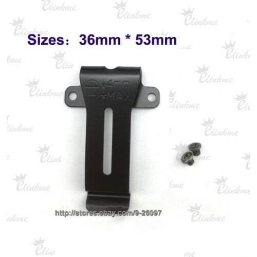 10pcs /bag 36mm *53mm(1.41" x 2.08") Kydex Holster Clip scabbard Clip DIY Black Holster clips Handicraft accessories