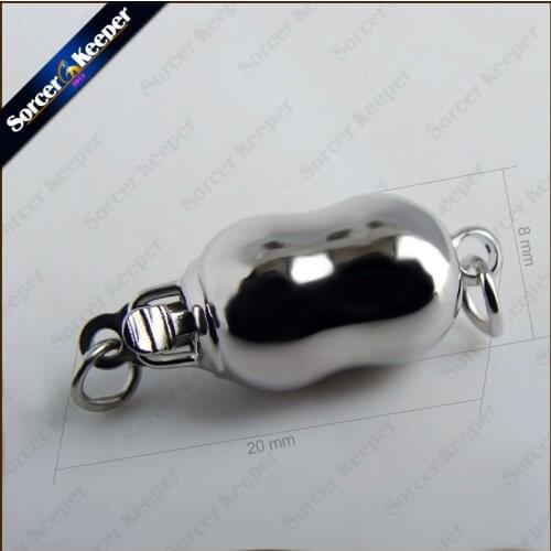 5Pcs/lot with Plated Peanut Shaped Toggle Clasps Lobster Clasps DIY Claw Jewelry Hooks Pearl Necklace/Bracelet Connector 8 mm