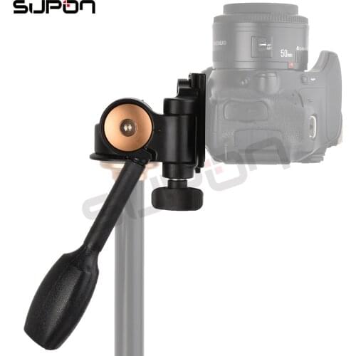 Aluminum Video Tripod Ball Heads Q08 with Quick Release Plate Rocker Arm for DSLR Camera Tripod Monopod