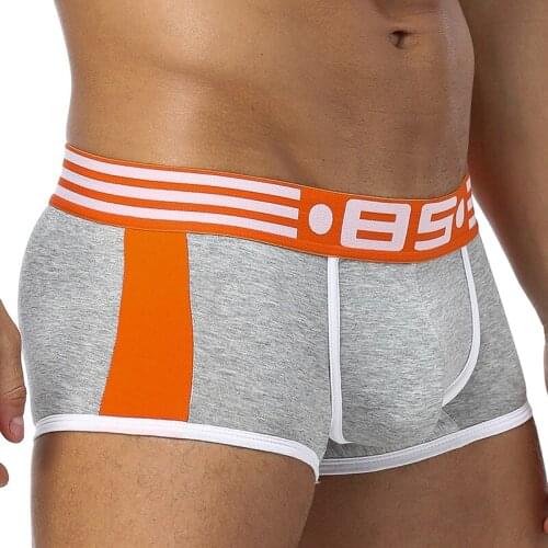 85 Brand 50PC/LOT Wholesale Men Boxers Comfortable Underwear Breathable Cotton Men Boxers Quick Dry Men Boxershorts Sleepwear