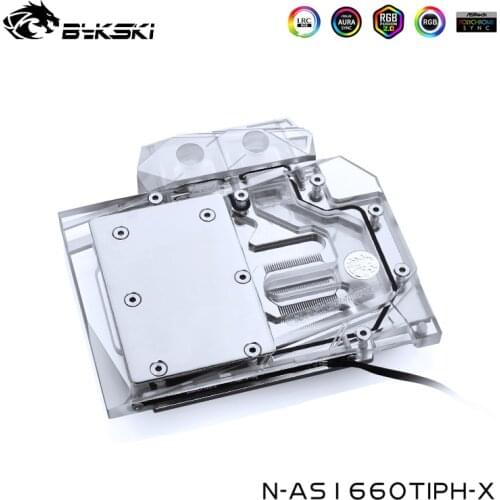 Bykski GPU Cooler Compatible ASUS TUF RTX 2060 O6G Gaming Dual GTX 1660Ti O6G Phonix Graphics Card Water Block,N-AS1660TIPH-X