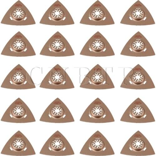 CNBTR CNBTR 20pcs 80mm Universal Oscillating Triangle Carbide Rasp MultiTool Blades