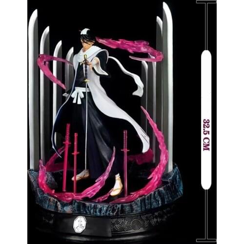 32.5CM Anime Figure MODEL FANS IN-STOCK JZ BLEACH Captain Kuchiki Byakuya Action Figure For Children Gift