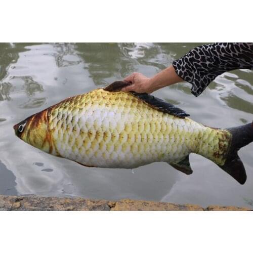 Cartoon Carp doll simulation Carp fish plush toy, soft throw pillow home decoration birthday gift h2857