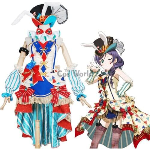 Love Live School Idol Project Tojo Nozomi Circus Fancy Dress Uniform Outfit Anime Cosplay Costumes