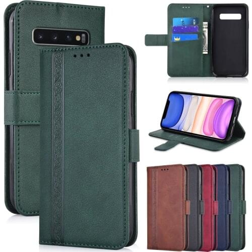 Wallet Leather case For Samsung A01 M01 Core A11 M11 A21 M21 S3 S4 S5 S7 edge S8 S9 Note 10 20 Lite S20 Ultra S10 Plus S10e capa