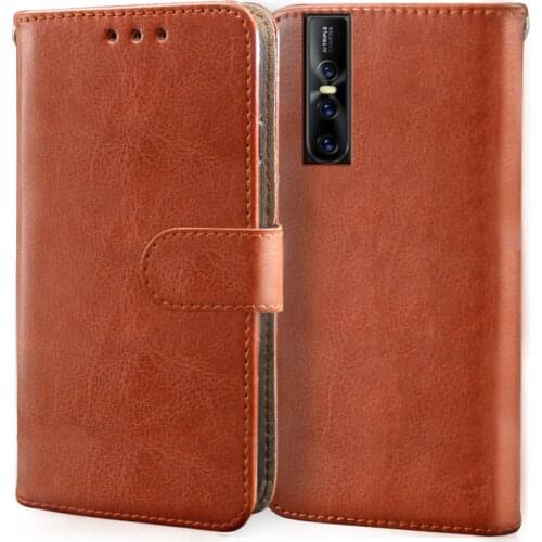 Leather Flip Case For Vivo Y11 Y12 Y15 Y17 Y19 Y91C Vivo Case Wallet Cover Card Slot silicone