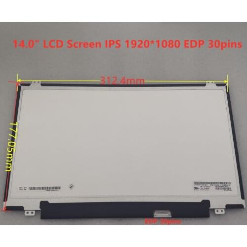 14.0" IPS LP140WF6 SPB1 SPB2 SPB3 SPB4 SPB5 SPB6 SPB7 NV140FHM-N41 N45 30 PIN EDP 1920 1080 Laptop Lcd Screen Panel Matrix