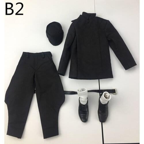 1/6 Scale Imperial Officer Coat Pants Hat Leather Shoes Set 12-inch Dolls Action Figure Clothing Accessories Collection Gift