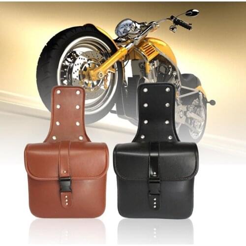 Pair Universal Motorcycle Saddle Bags Side Storage Luggage Bag Fork Tool Pouch For Honda/yamaha/suzuki