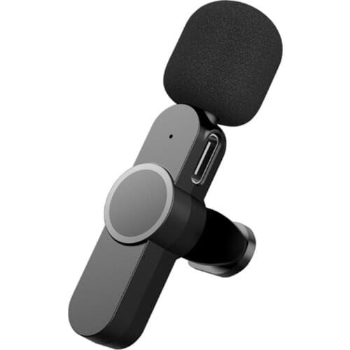 Rechargeable Live Broadcast Mic Type C Wireless Microphone System USB C Video Recording Mic for Type C Cellphone Mobile H052