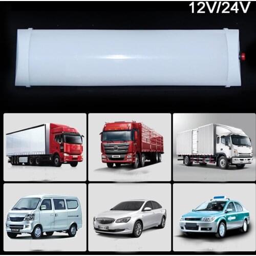 Universal 72LED 3Rows 12V/24V Ceiling Light RV Interior Trailer Boat Cargo Camper Lamp Van Signal Light Car Accessories