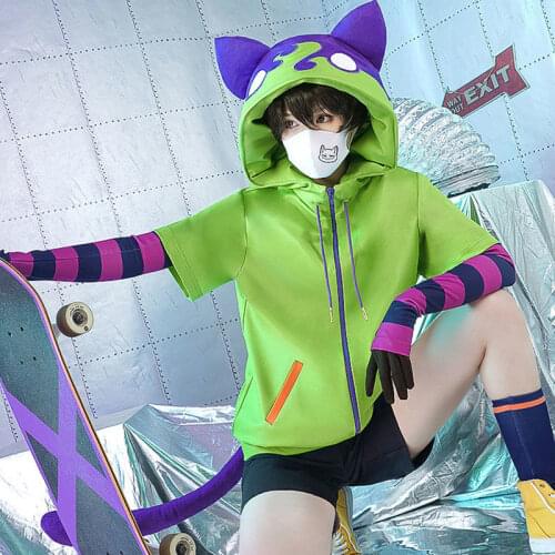 S-3XL Anime Cosplay SK8 the Infinity Miya Costume Men Women Hoodies Coat Tops Shorts Tails School Uniform Sets C103M111