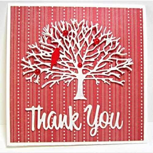 Best Wishes Thank you Alphabet Cutting Dies DIY Scrapbooking Handicraft Card Album Photo Making Embossing Stencil Decor