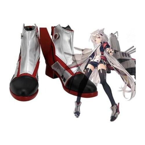 Azur Lane USS Montpelier Cosplay Boots Leather Shoes for Adult Women Shoes Costume Accessories Halloween Party Shoes
