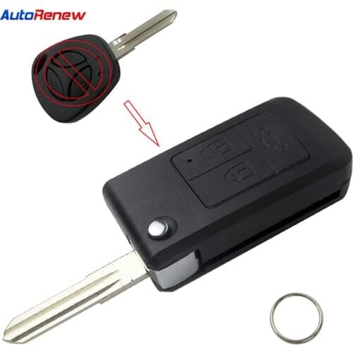 Okeytech Replacement Flip Modified Remote Key Case For LADA Priora Niva Vaz Granta Samara 2108 XRay Sedan car Key Case Cover Fob