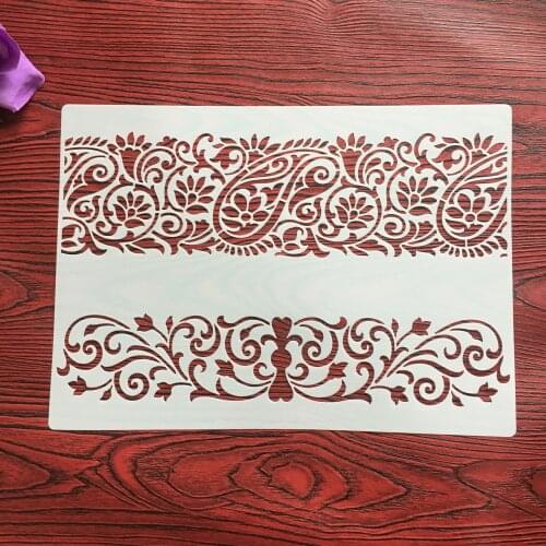 A4 29 * 21cm Mandala flower DIY Stencils Wall Painting Scrapbook Coloring Embossing Album Decorative Paper Card Template,wall