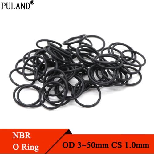 100pcs NBR O Ring Gasket Thickness CS 1.5mm OD 5~80mm Nitrile Butadiene Rubber Spacer Oil Resistance Washer Round Shape Black