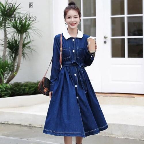 Модные джинсовые платья YBWLXQ China At AliExpress