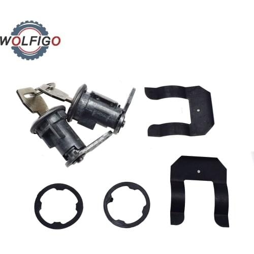 WOLFIGO Pair Door Lock Cylinder Keys For Ford Truck Van Mercury F100 F150 F250 F350 E150 for Mercury 5070001 DL15504