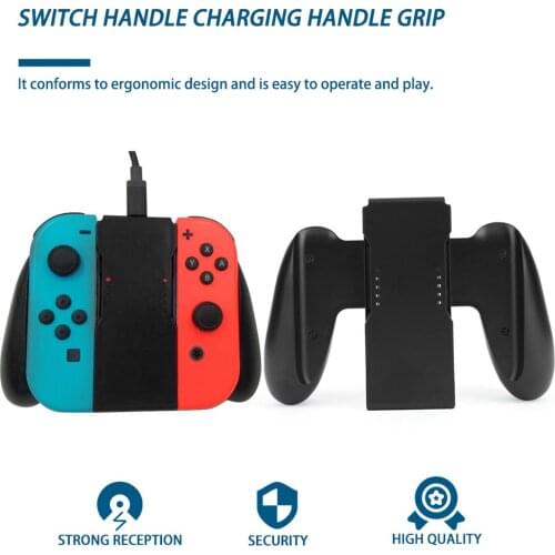 Comfort Grip Handle Bracket Support Holder Charging Station With LED For Nintend Switch Joy-Con Plastic Handle Bracket Holder