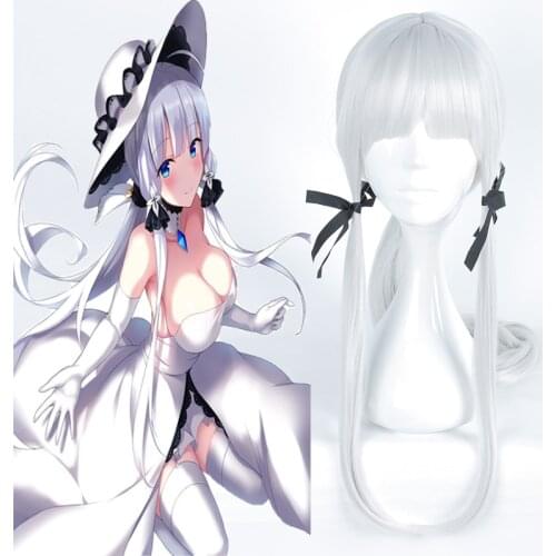 Game Azur Lane Cosplay Wigs HMS IIIustrious Cosplay Heat Resistant Synthetic Wigs Halloween Carnival Party Women Wigs