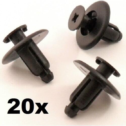 20x 6.5-7mm Motorbike Fairing Panel Plastic Trim Clips-For Honda Yamaha Suzuki