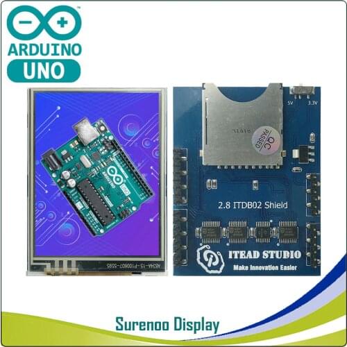 2.8" inch 320*240 TFT Resistive Touch LCD Module Screen Display Panel Shield ILI9325DS Controller for Arduino UNO R3