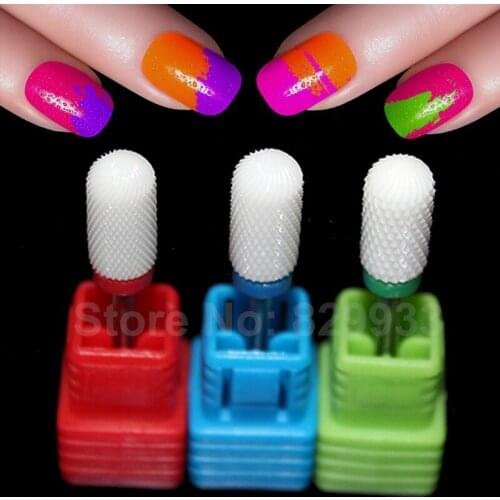 3pcs Ceramic Nail Bits Professional Toe Cuticle Feet Pedicure Callus Rasp Foot Hard Dead Skin Corn Remover Nail Foot Care Tools
