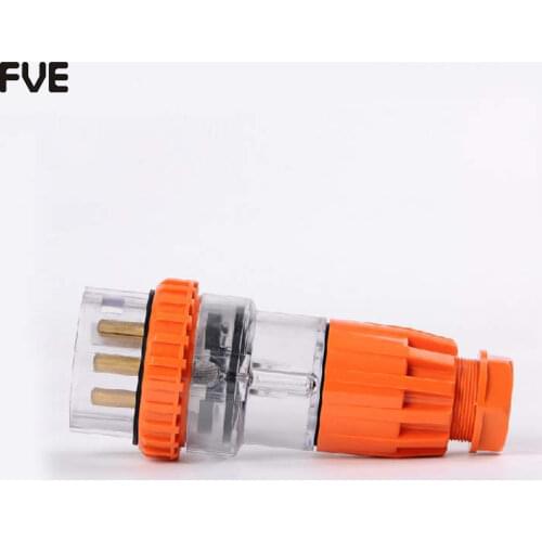 *50A 5pin 3 phase straight male plug and socket IP66 56P550