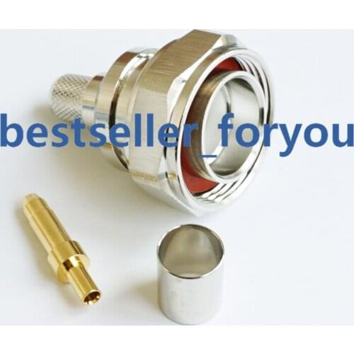 7/16 DIN Male L29 Male Plug Center Pin 4 Hole Flange Deck Mount Solder Cup Terminal RF Straight Connector RF Adapter